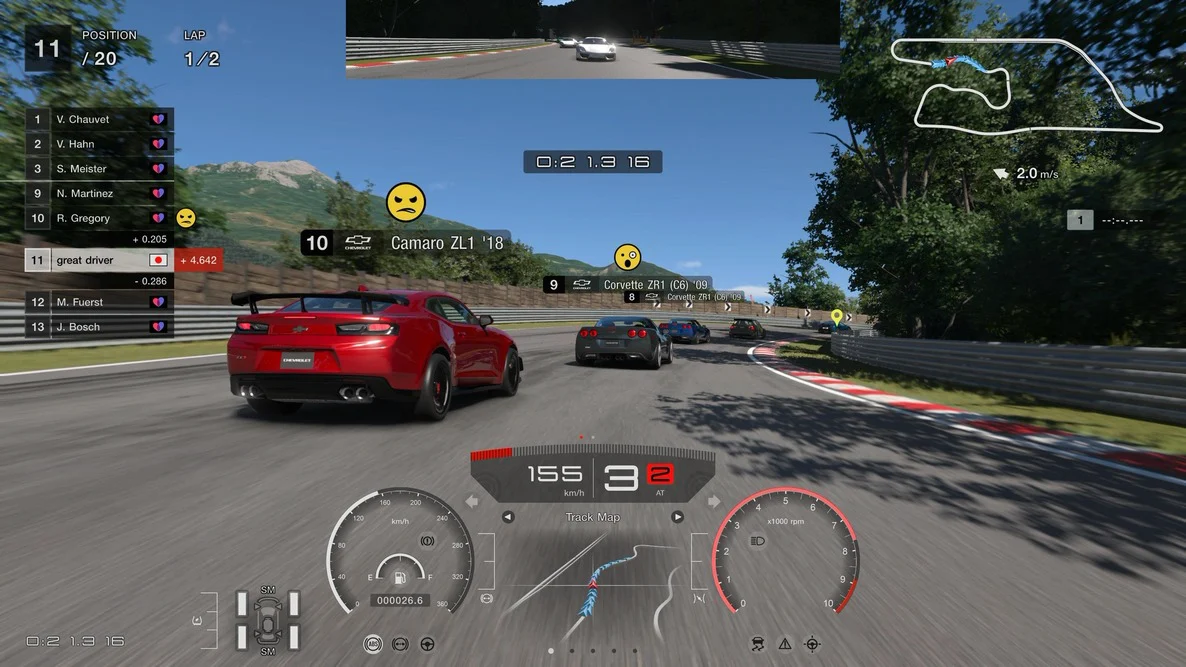 Gran Turismo 7 racing scene from an official GT Sophy announcement